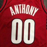 NBA Trail Blazers ANTHONY #00 Jordan Red Top Quality Hot Pressing 1:1 Quality