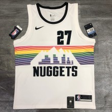 NBA Nuggets black 27 Jamal Murray with chip 1:1 Quality