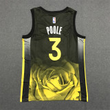 22/23 Warriors POOLE #3 Black Rose City Edition 1:1 Quality NBA Jersey