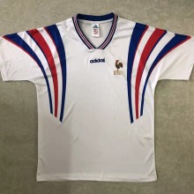 1996 France Away 1:1 Quality Retro Soccer Jersey