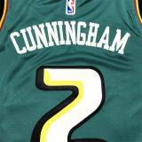 Detroit Pistons Cunningham #2 Green 1:1 Quality NBA Jersey