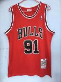 NBA Mitchell & Ness bull 91 red 1:1 Quality