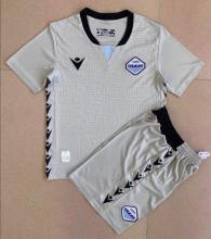 21/22 Lazio Grey Goalkeeper Kids 1:1 Quality Soccer Jersey