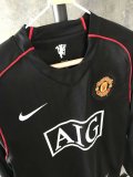 2007-2008 Manchester United 2RD Away Long Sleeve 1:1 Retro Soccer Jersey