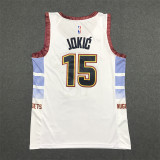Nuggets JOKIC #15 White City Edition 1:1 Quality NBA Jersey