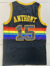NBA Nuggets # 15 Anthony Snow mountain black top Mesh Jersey 1:1 Quality