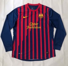 2011-2012 Retro Barcelona Home Long sleeve Fans 1:1 Quality Soccer Jersey