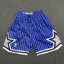 Magic Blue Stripe 1:1 Quality Retro NBA Pants
