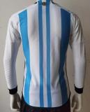 22/23 Argentina Home 2-Stars Long Sleeve Player 1:1 Quality Soccer Jersey