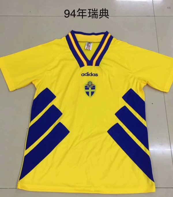 1994 Retro Sweden Home 1:1 Quality Soccer Jersey