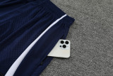 22/23 PSG Vest Training Suit Kit Dark Blue 1:1 Quality Training Shirt