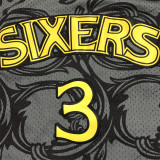 NBA 76ers Iverson #30 Black 1:1 Quality Retro NBA Jersey