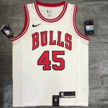 NBA Bulls crew neck white 45 Jordan with chip 1:1 Quality