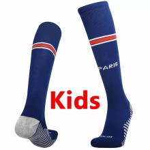 21/22 PSG Paris Home Kids Blue Socks 1:1 Quality Soccer Jersey
