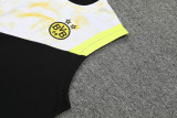 22/23 Borussia Dortmund Vest Training Suit Kit Black And White 1:1 Quality Training Jersey