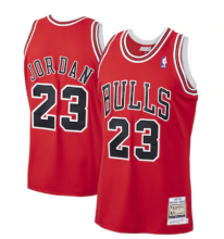 NBA Mitchell & Ness bull 23 red 1:1 Quality