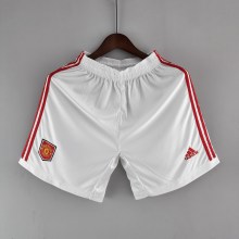 22/23 Manchester United Home White Shorts