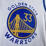 2023 NBA Golden State Warriors White WISEMAN#33 Men Jersey Top Quality Hot Pressing Number And Name