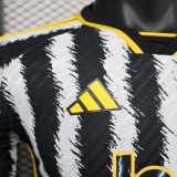 23/24 Juventus Home Long Sleeve Player 1:1 Quality Soccer Jersey
