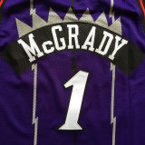 NBA Raptors (mesh print) 1 McGrady white purple 1:1 Quality
