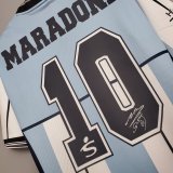 2001 Argentina Maradona Commemorative Edition 1:1 Quality Retro Soccer Jersey