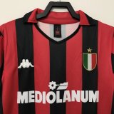 1990-1991 AC Milan Home Retro Soccer Jersey