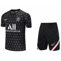 21/22 PSG Paris Black Training Short Suit 1:1 Quality Soccer Jersey