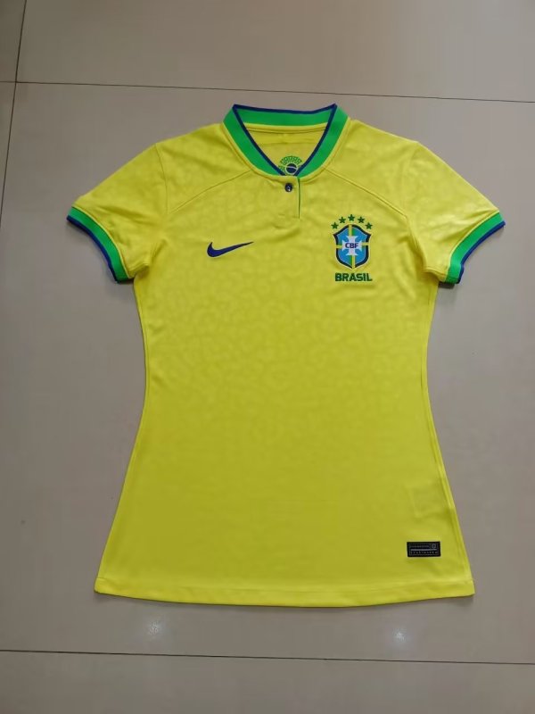 22/23 Brazil Home Women Fans 1:1 Quality Soccer Jersey