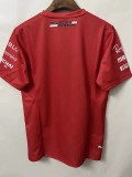 F1 Ferrari Red Short Sleeve Racing Suit(无领) 1:1 Quality