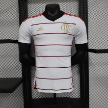 23/24 Flamengo Away White Player 1:1 Quality Soccer Jersey