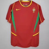 2002 Portugal Home Red 1:1 Retro Soccer Jersey