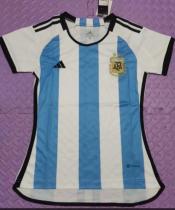 22/23 Argentina Home Women Fans 3 Stars 1:1 Quality Soccer Jersey
