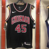 NBA Bulls crew neck black 45 Jordan with chip 1:1 Quality