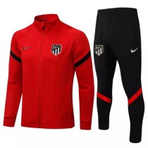 21/22 Atletico Madrid Red Jacket Tracksuit 1:1 Quality Soccer Jersey