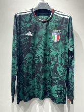 2023 Italy Special Edition Green Long sleeve Fans 1:1 Quality Soccer Jersey