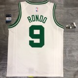 NBA Celtics retro white No.9 Rondo with chip 1:1 Quality