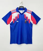 1990 France Home Fan 1:1 Quality Retro Soccer Jersey