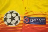 2013-2014 Retro Barcelona Away Yellow 1:1 Quality Soccer Jersey