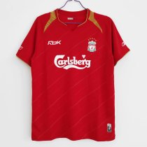 2005-2006 Liverpool Home 1:1 Quality Retro Soccer Jersey