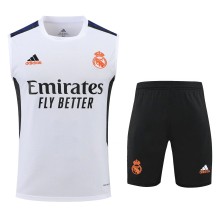 21/22 Real Madrid Vest Training Kit White 1:1 Quality Training Jersey