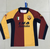 2000-2001 Roma Home Long sleeve 1:1 Retro Soccer Jersey