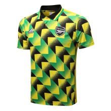 22/23 Arsenal Core Polo Shirt Yello&Green 1:1 Quality Soccer Jersey