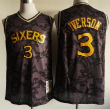 NBA 76ers (mesh print) 3 Allen Iverson red 1:1 Quality