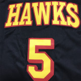 22/23 Hawks MURRAY #5 Black 1:1 Quality NBA Jersey