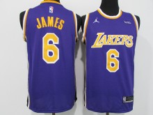 NBA Lakers # 6 James award purple 1:1 Quality