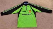 1998-1999 Manchester United Green GK Long Sleeve 1:1 Quality Soccer Jersey