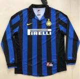 1998-1999 Inter Milan Home Long Sleeve 1:1 Retro Soccer Jersey