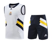 23/24 Real Madrid White 1:1 Quality Training Vest（A-Set）