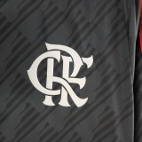 2022 Flamengo Black Windbreaker(白色阿迪红白三边）