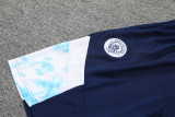 22/23 Manchester City Vest Training Suit Kit Royal Blue 1:1 Quality Training Jersey